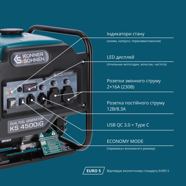 Генератор інверторний KS 4500iG — KS Shop
