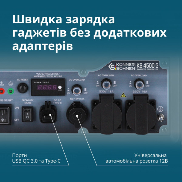 Генератор інверторний KS 4500iG — KS Shop