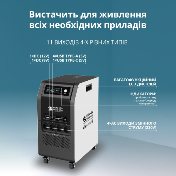 Портативна електростанція KS 5200PS — KS Shop