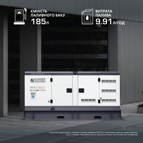 Дизельна трифазна електростанція KS 110-3BE — KS Shop