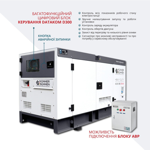 Дизельна трифазна електростанція KS 35-3BE — KS Shop