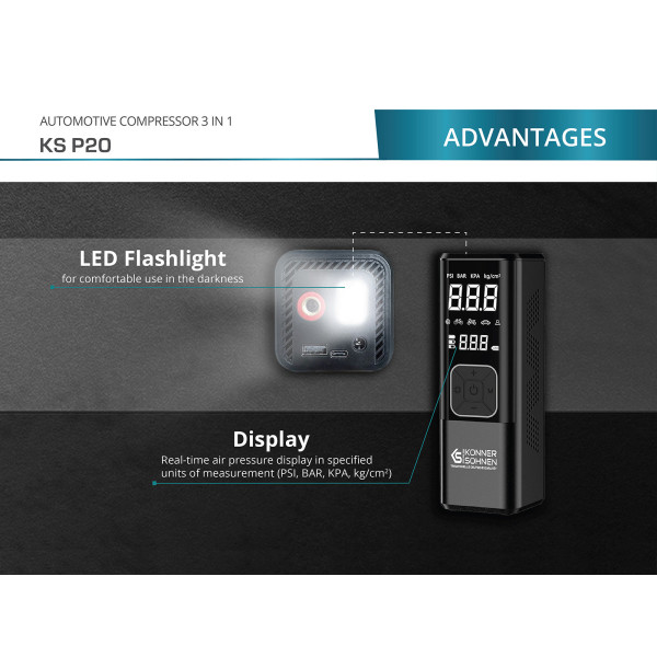 Акумуляторний компресор KS P20 — KS Shop