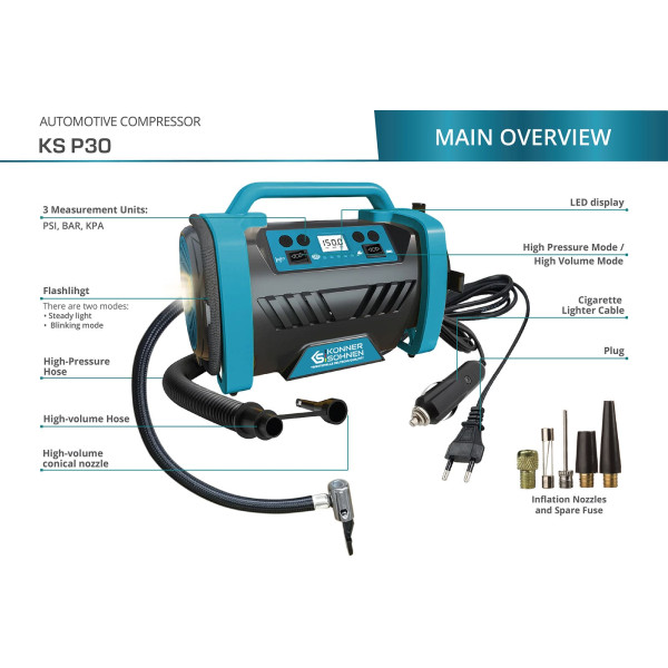Повітряний компресор KS P30 — KS Shop