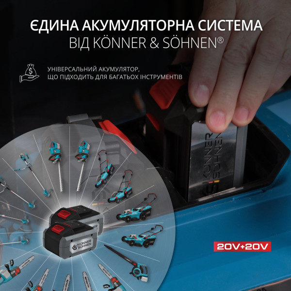 Газонокосарка акумуляторна KS 43LM-40V — KS Shop