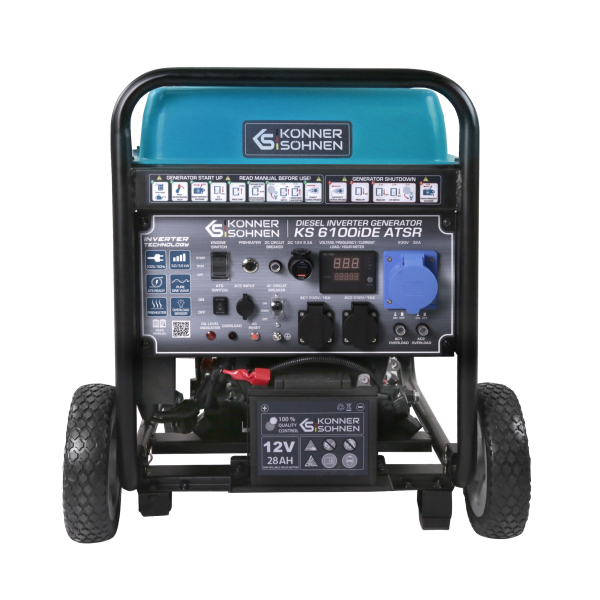 Дизельний інверторний генератор «Könner & Söhnen» KS 6100iDЕ ATSR — KS Shop
