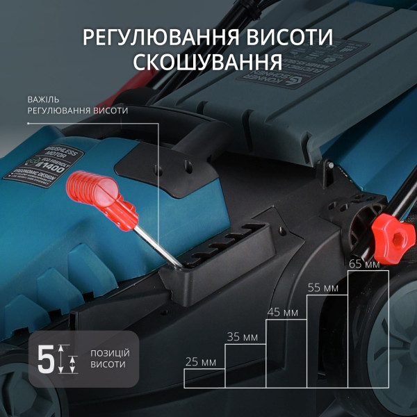 Газонокосарка електрична KS 38LM-BL — KS Shop