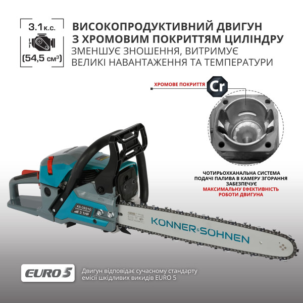 Бензинова пила KS CS31G-18 — KS Shop