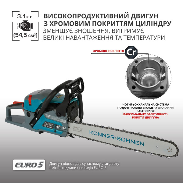 Бензинова пила KS CS31G-20 — KS Shop
