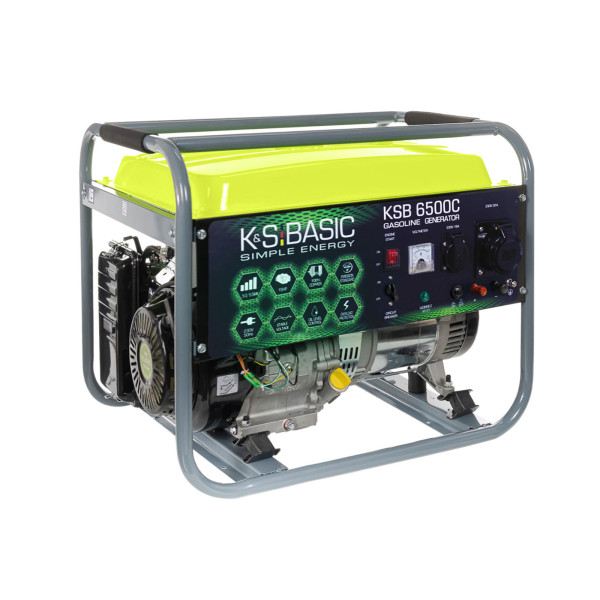 Бензиновий генератор «K&S BASIC» KSB 6500C — KS Shop