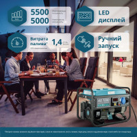 Бензиновий генератор «Könner & Söhnen» KS 7000