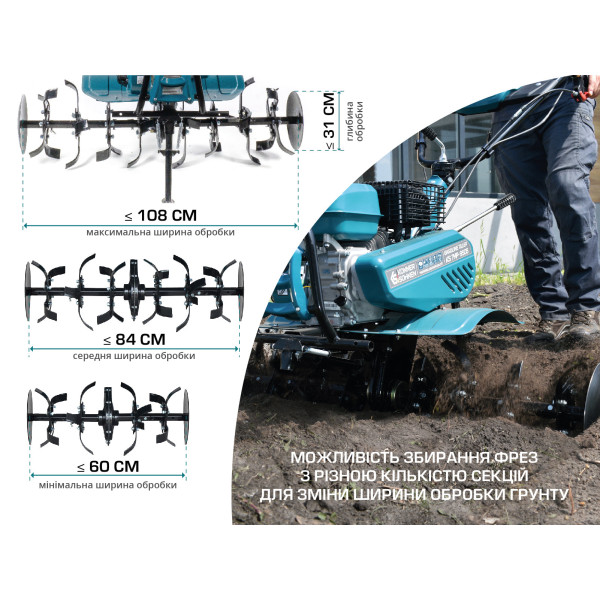 Бензиновий культиватор KS 7HP-950S — KS Shop