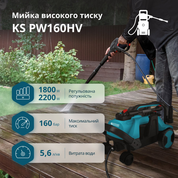 Мийка високого тиску KS PW160HV — KS Shop