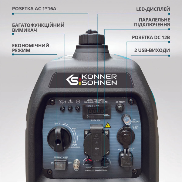 Інверторний генератор KS 3100i S — KS Shop