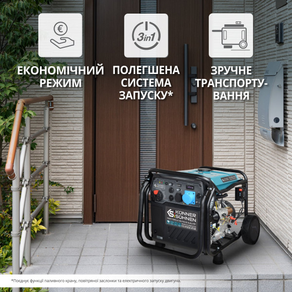 Інверторний генератор KS 8100iE ATSR — KS Shop