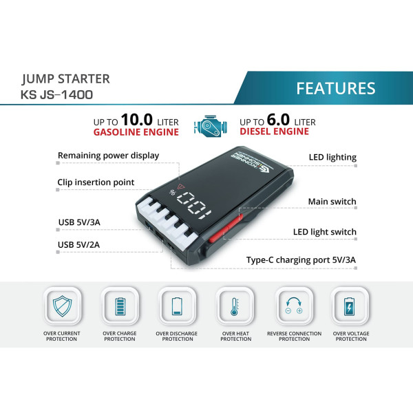 Пусковий пристрій KS JS-1400 — KS Shop