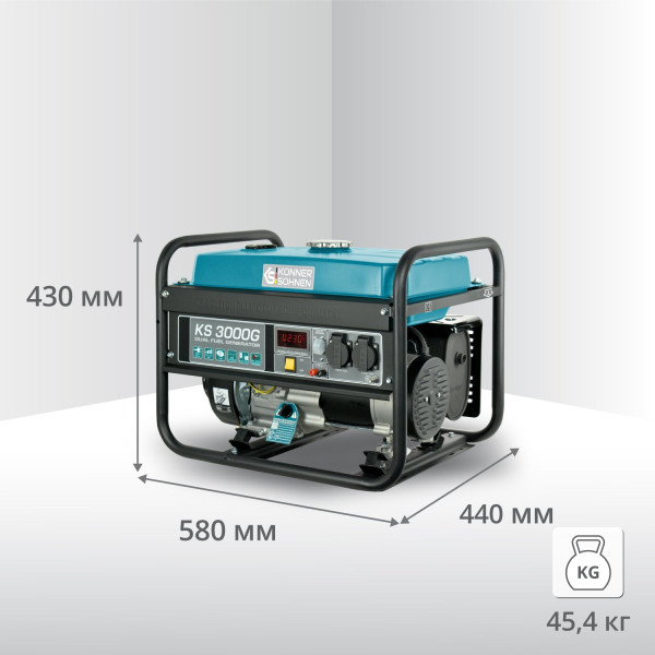 Генератор газобензиновий «Könner & Söhnen» KS 3000G — KS Shop