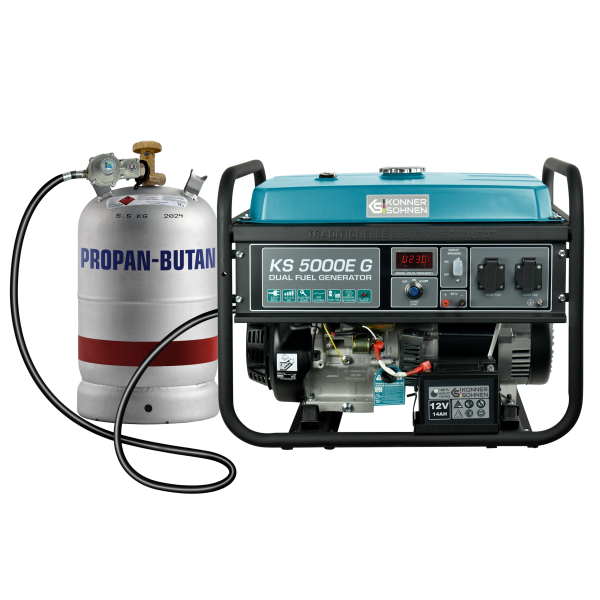 Генератор газобензиновий «Könner & Söhnen» KS 5000E G — KS Shop