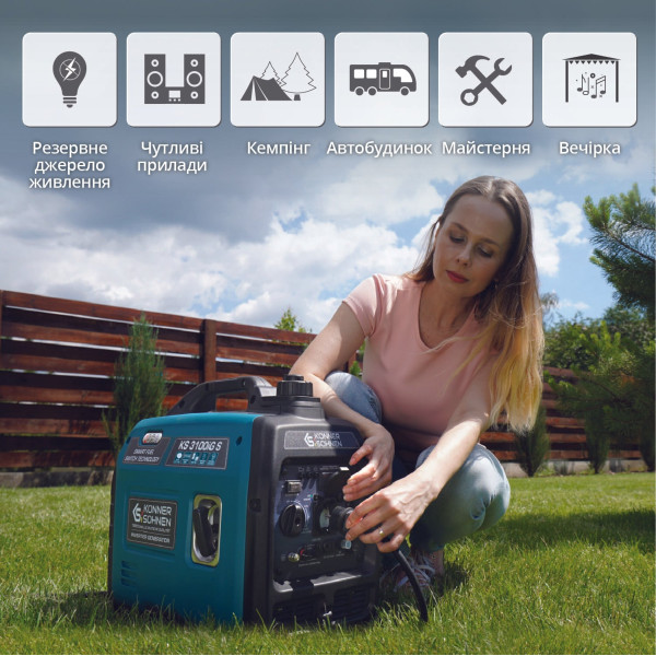 Інверторний газобензиновий генератор KS 3100iG S — KS Shop