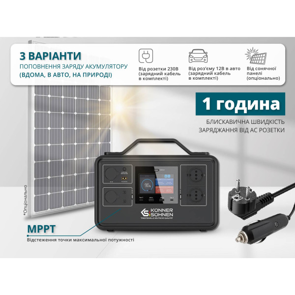 Портативна електростанція KS 1200PS — KS Shop