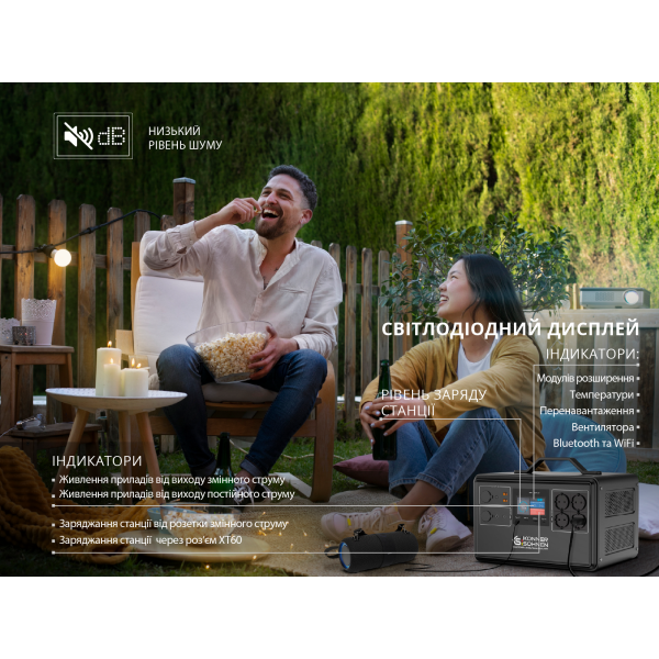 Портативна зарядна станція KS 2400PS — KS Shop