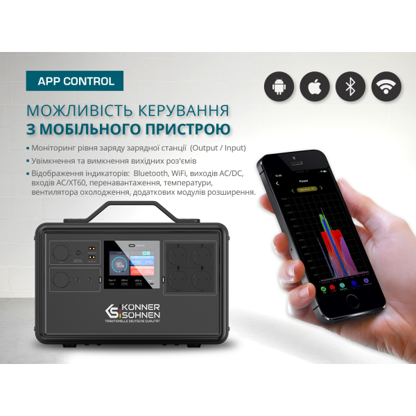 Портативна зарядна станція KS 2400PS — KS Shop
