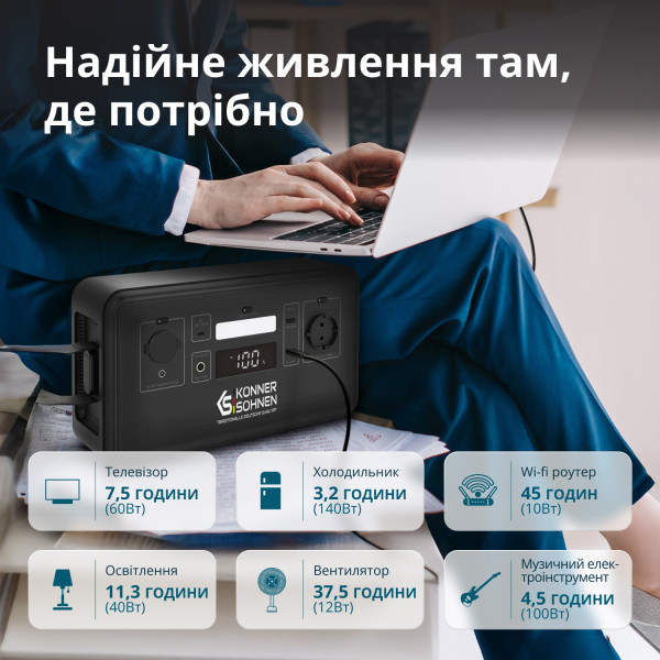 Портативна електростанція KS 500PS — KS Shop
