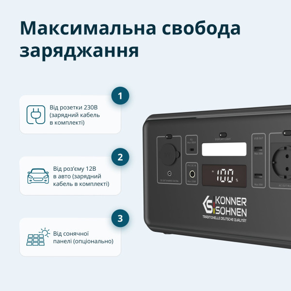 Портативна електростанція KS 500PS — KS Shop