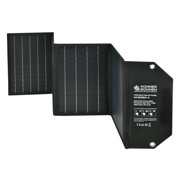Портативна сонячна панель KS SP28W-4 — KS Shop