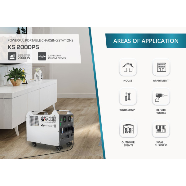Портативна електростанція KS 2000PS — KS Shop
